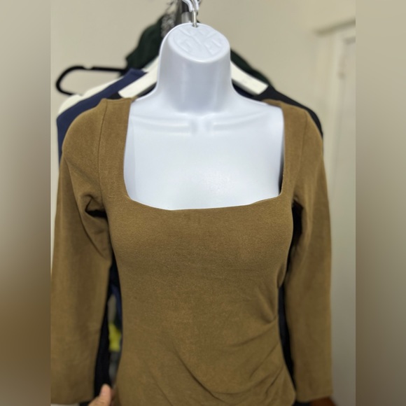 OGL Eco-Mousse® Side Ruched Shelf-Bra Dress - Picture 3 of 6